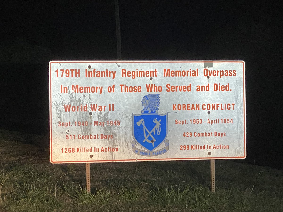 OHPFlo381's tweet photo. This post is not meant to be sad but to show respect. Found this while patrolling around. The #179IN has always shown huge respect for their all their soldiers. #RIP #Respect #NeverForgotten #WW2 #Korea #45IBCT #OKGuard #NationalGuard @OKGuard @NationalGuard https://t.co/B3J8mljaxU