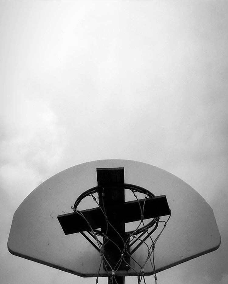 A basketball goal in Oklahoma nailed shut. 
📸: <a href="/giantclick/">Dylan Johnson</a>