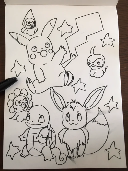 詳細を何も知らないままに息子の推しポケモンを描かされるお仕事…
ポケモンほとんど知らんけど楽しい 