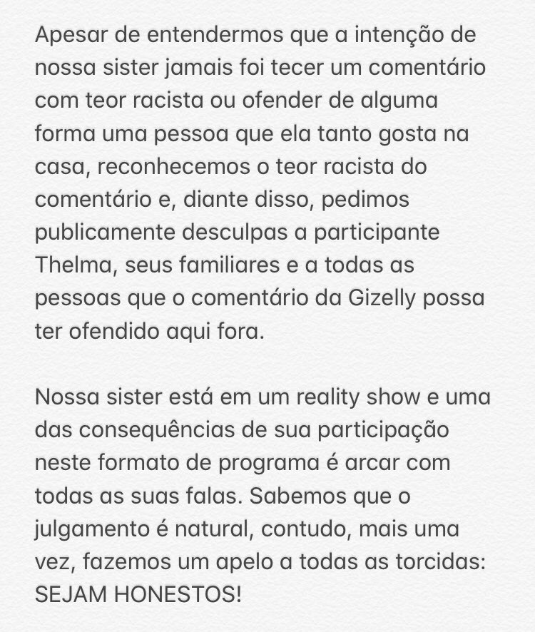 gizellybicalho's tweet photo. O erro nos ensina. Ele nos faz crescer. E reconhecer o erro de quem a gente gosta também 🌪🙏🏻 #TeamGizelly #BBB20 https://t.co/7HhKo9i5Kb