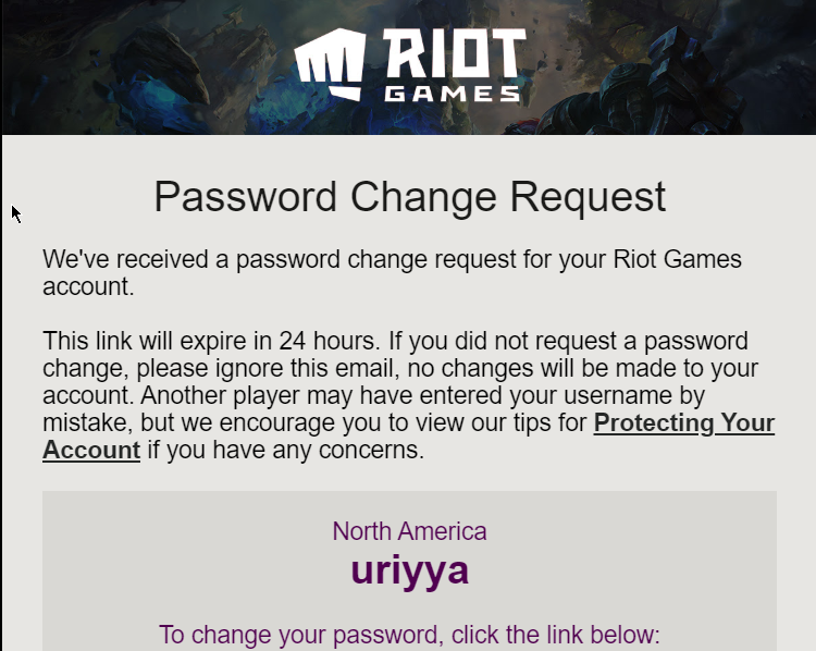 Riot account