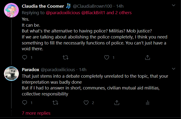 So, we have denial, followed by deflection, followed by saying she gets the context wrong, and even then, I talked to her about the Australian police:
