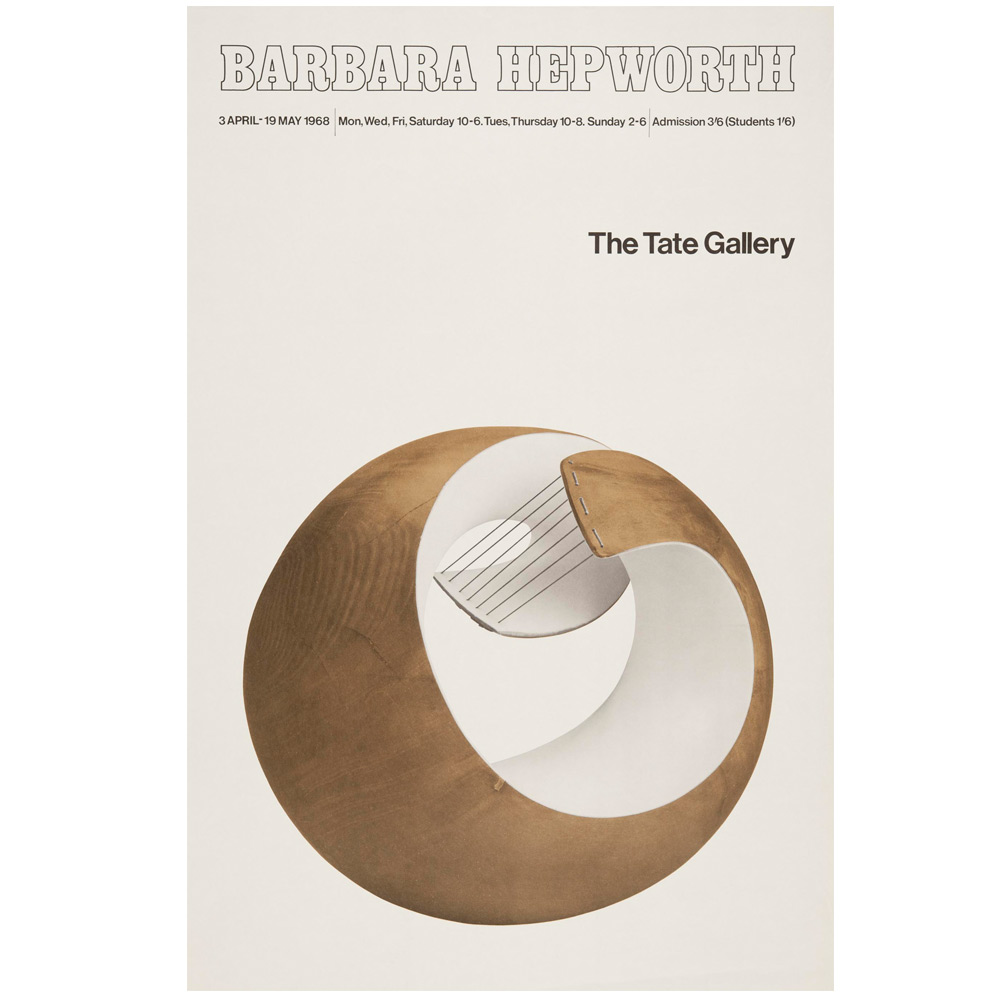 Did you know #OnThisDay in 1968, a new Barbara Hepworth retrospective opened at Tate. This poster for the exhibition features her 1946 work Pelagos which was inspired by a view of the bay at St Ives in Cornwall, where two stretches of land surround the sea on either side.
