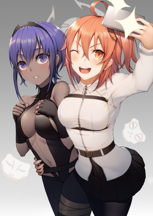 ぐだ子 ,アサシン(フラグメンツ) 「FGO ぐだ子と静謐のハサン 描いてみました!   #FGO 」|kyoのイラスト