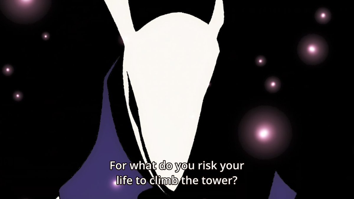 We know the obvious fact that the main character must have a reason but we still have to hear this stupid-looking bunny go on about "Why do you CLIMB the TOWER?" and Bam all dramatic be like "I..." Am I supposed to go "WOAH wHaT wAs He GoNnA sAy???" move on already