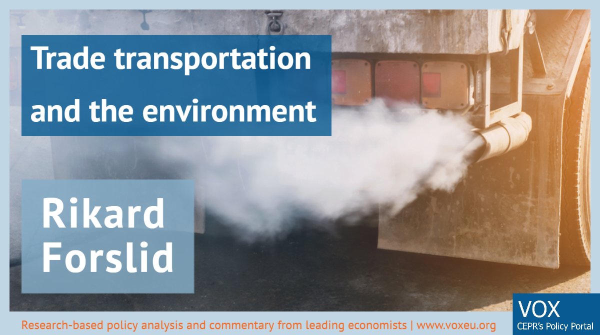 The #transport sector is a significant #greenhouse-gas emitter but if the production of goods is ‘dirtier’ than the transportation, trade and transportation may actually decrease #CO2 #emissions. <a href="/RikardForslid/">Rikard Forslid</a> <a href="/Stockholm_Uni/">Stockholm University</a> for #VoxEU - ow.ly/arK850z49Hv