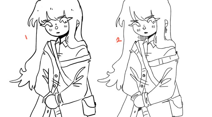 which lineart do u like better?? (poll in thread) 