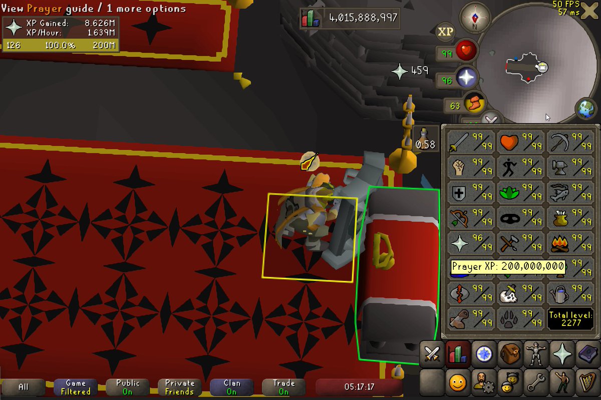 200m prayer xp 18/23