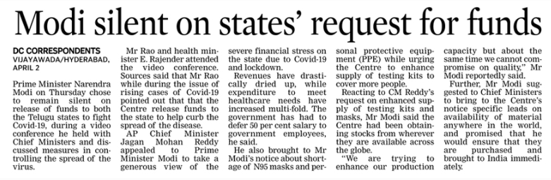 An unplanned lockdown has meant more & more suffering to the poorest. You have left them to the charity of rich & the limited economic abilities of states. When CMs ask you for financial relief, you ask them to switch off their lights?[4/n]