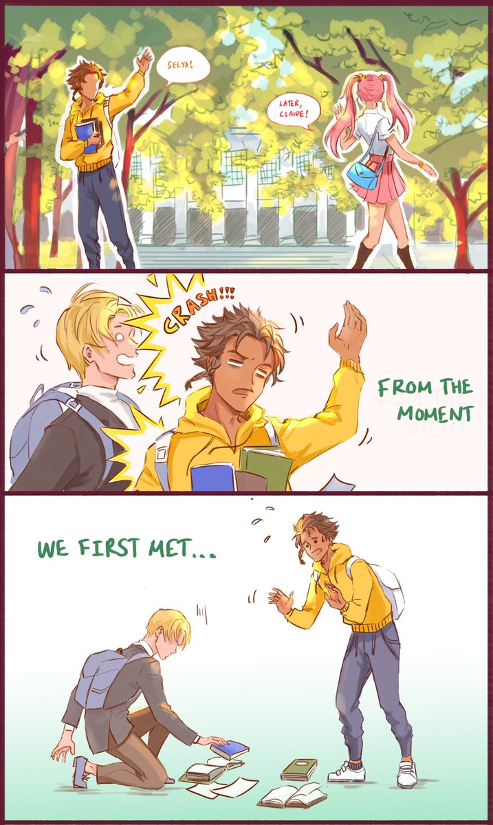 A cheezy af Dimiclaude reincarnation AU to make you feel warm and fuzzy✨

(This is part 1, part 2 in comments)
 
#FireEmblemThreeHouses #FE3H #Dimiclaude 
