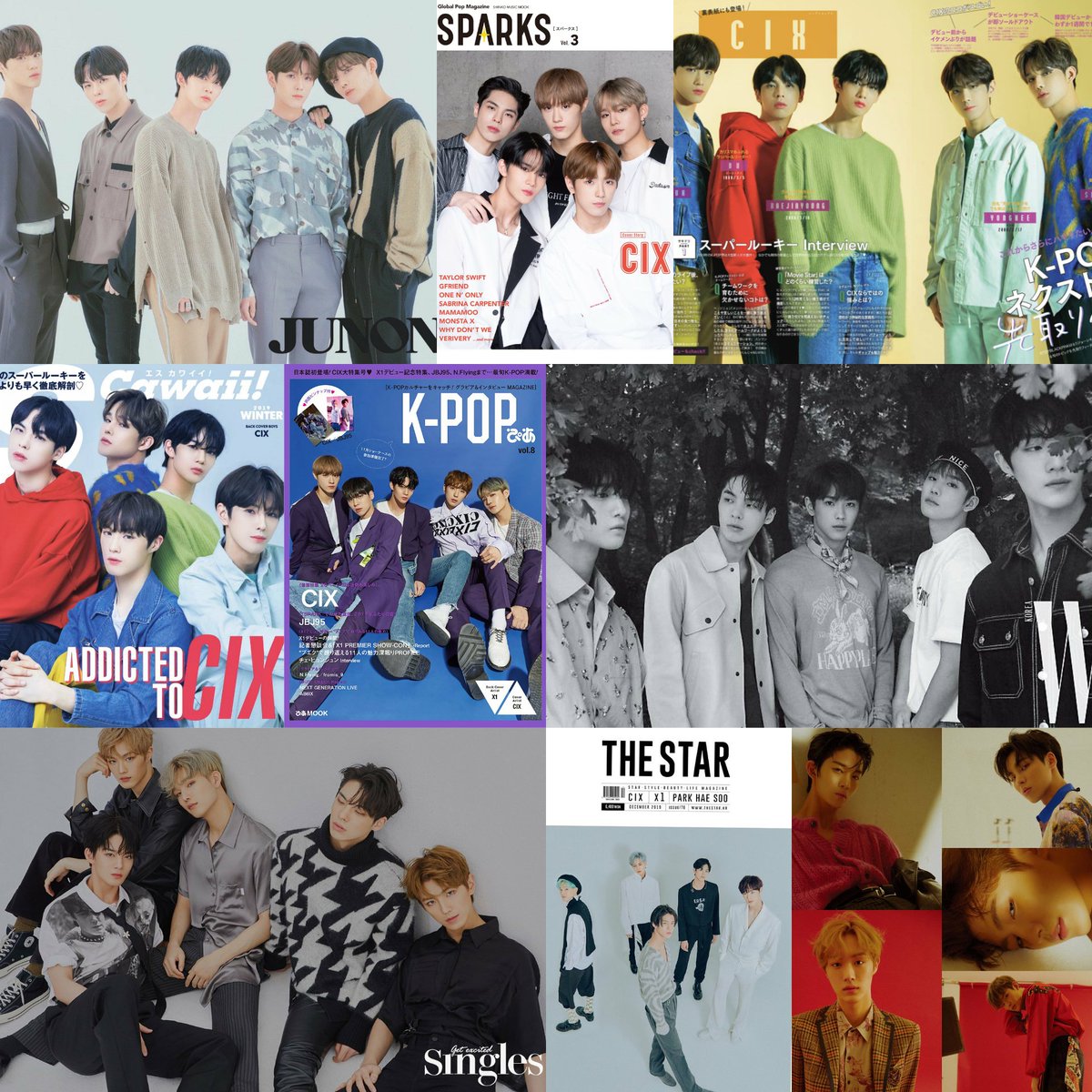  #CIX featured in a lot of Magazines ♡ (Photo not updated)