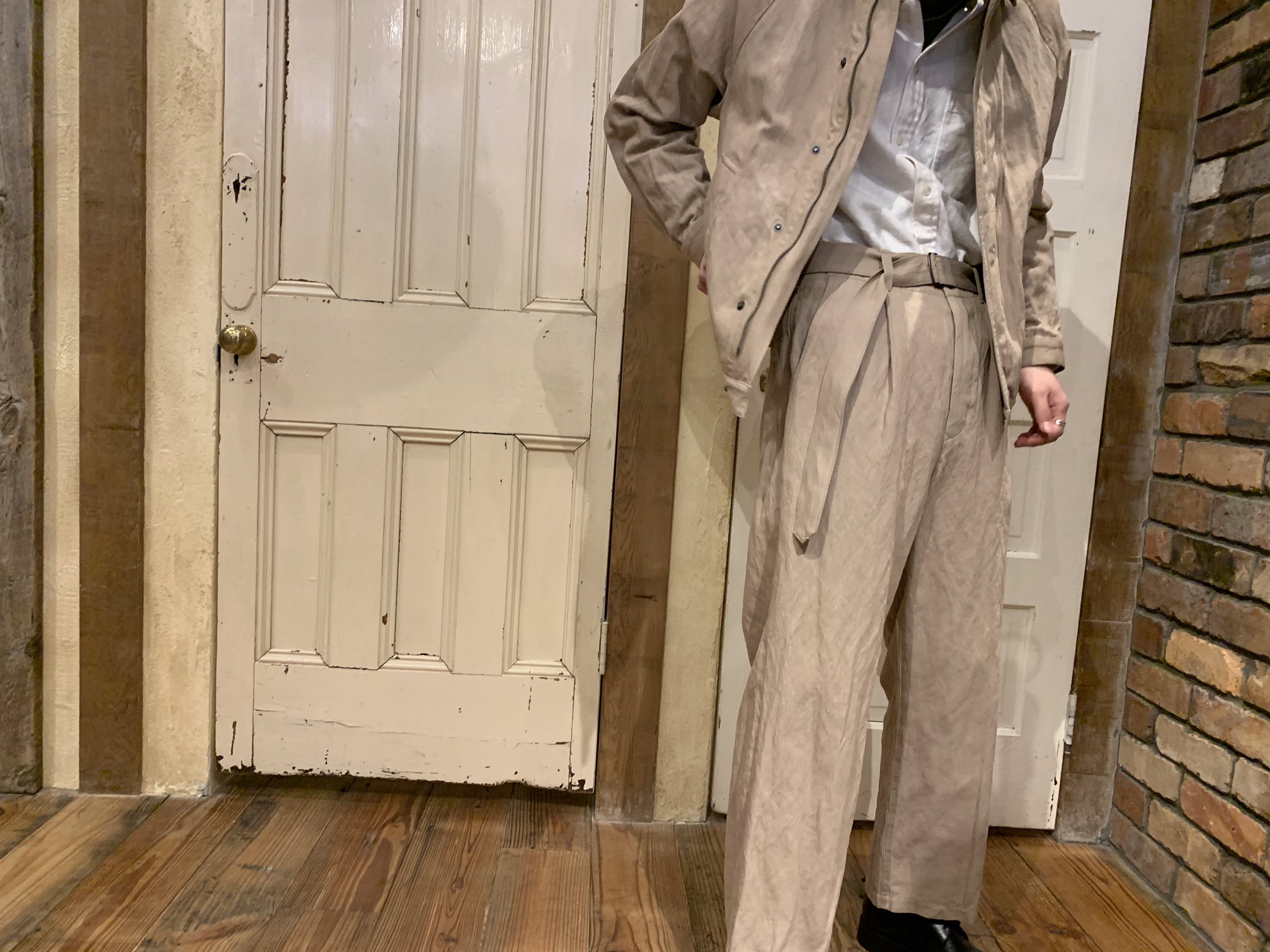 nestrobe confect【コットンリネンドスキンベルテッドパンツ】 CONFECT 表参道店 スタッフ今野 | コーディネート｜nest Robe