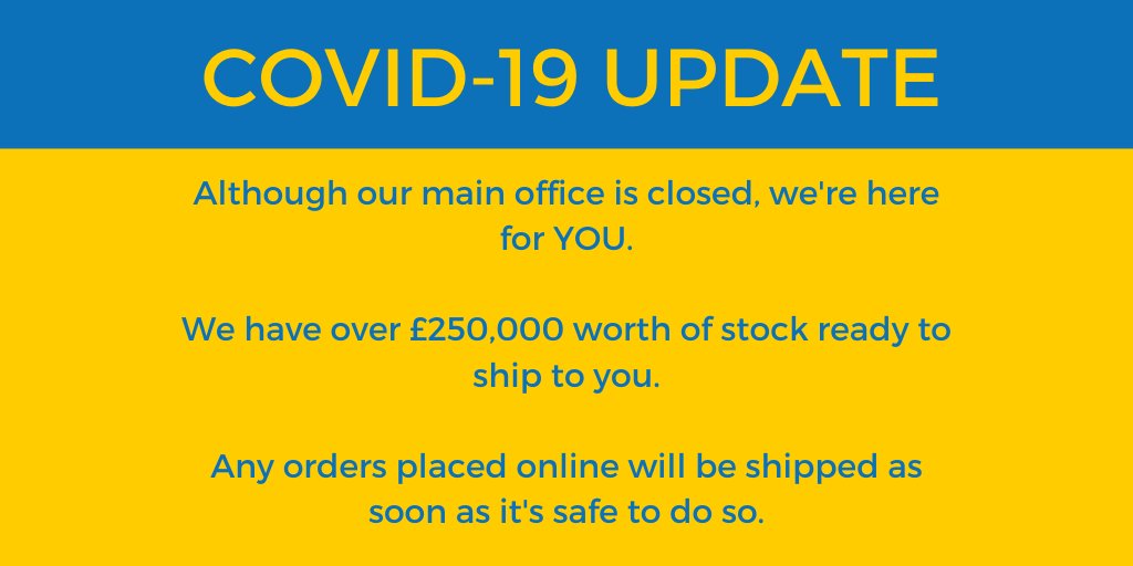 #StayAtHome,
protect the NHS
and save lives.

☎️ Our lines remain open: 01283 212384 

ORDER ONLINE > qoo.ly/359fsc