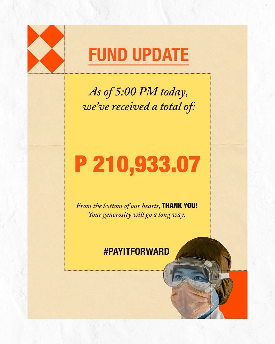 TheKhalilRamos's tweet photo. A huge THANK YOU to everyone who helped our fundraiser! To everyone who helped us and to those who are about to, we will post daily updates on the status of the donations on our social media accts. Salamat ulit! This is for you frontliners of Parañaque and Pasay! ♥️ https://t.co/TSxaU1w118