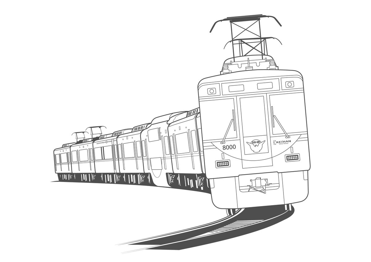 京阪電車おでかけ情報 公式 今週末の おうち時間 ぬり絵をしませんか 思い思いの色で塗って 書き足して 完成したら ぬりえdeけいはん のハッシュタグを付けて投稿してください みんなで作品を共有しましょう 京阪電車はいつでも