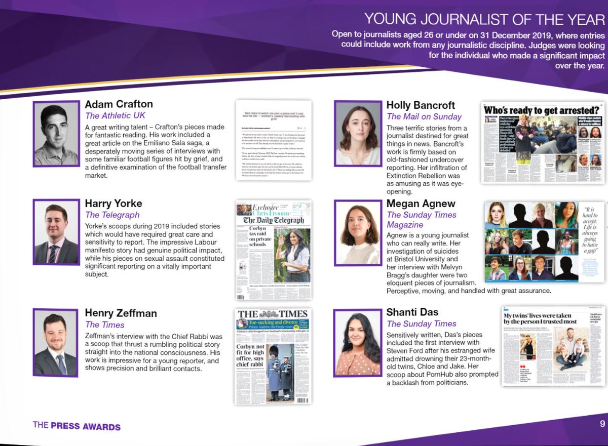 The #PressAwards results will be revealed at noon. 

While the battle to defeat the Covid-19 virus and support the UK public eclipses all other considerations; here's a moment to reflect on the nominees' work in our awards brochure. tinyurl.com/vtgx5a3

Thanks to <a href="/madamadari/">Madamadari Design</a>