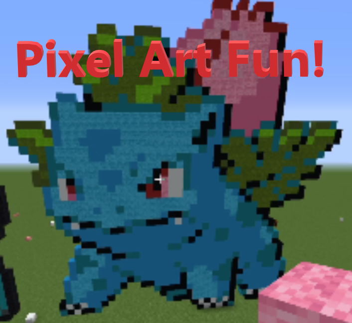 kewlbug's tweet photo. https://t.co/XPFB1qO51g 
Let's get #creative and do some #pokemon art on #Minecraft. Bonus #art #reveal at end of video that took 7 hours to complete.😳 #YouTube  #gaming #games #gamer #kewlbuggaming https://t.co/rZwnIm7eZa