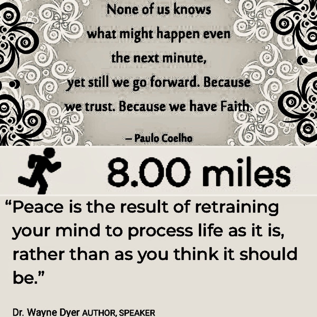 KatieRParham's tweet photo. Ran 8 #ThankfulThursday miles. #Adjust #Adapt #Advance #MindsetReset
#MindOverMatter #PeaceAndProgress #KeepTheFaith #BlessedWithHealth #RunChat #LoveRunSmile https://t.co/aT3YvJZkwt