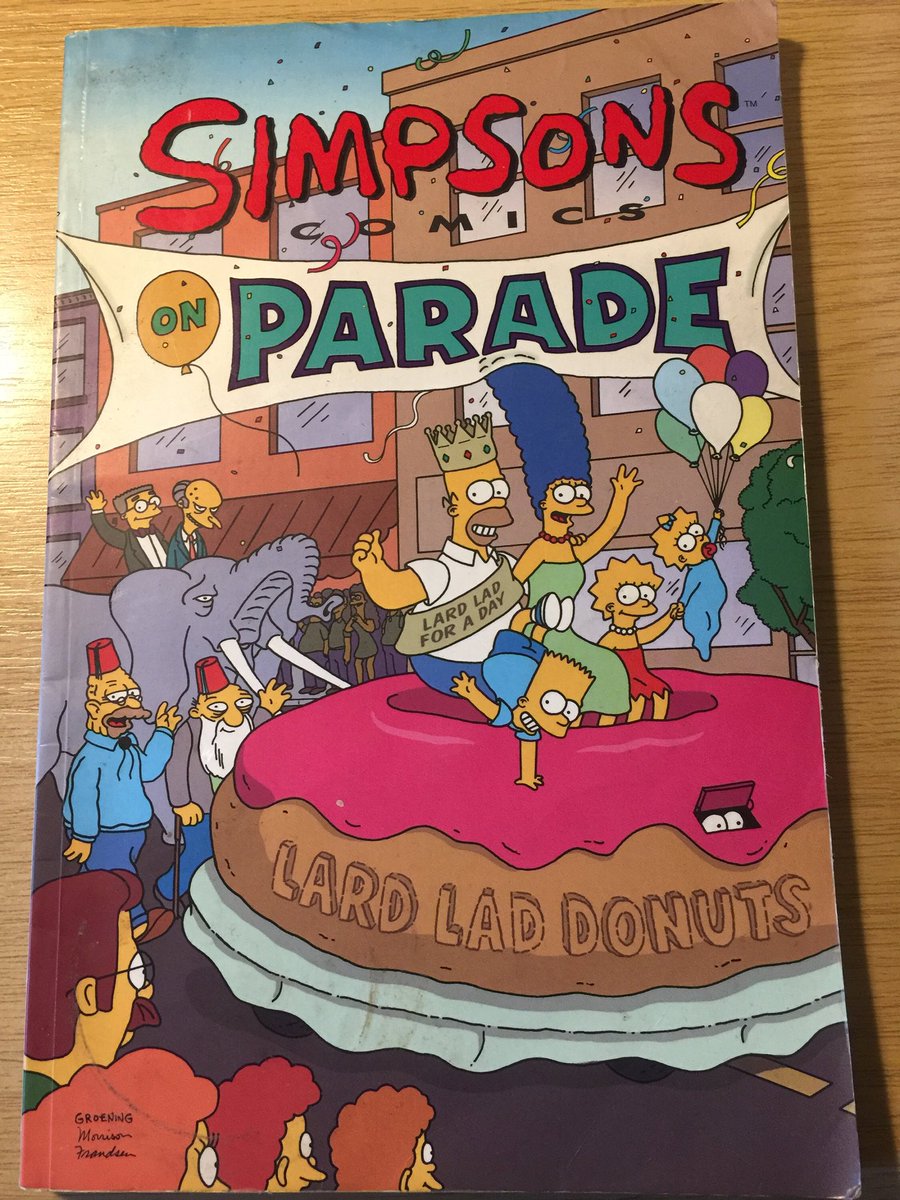 WatsonsVintage's tweet photo. A FABULOUS FUN READ available in my #etsy shop: RARE Vintage First Edition From 1998 'Simpsons Comics On Parade' Comic Book - Matt Groening - Collectable - Great Retro Read - Comic Book https://t.co/5b9keCDoWF #TheSimpsons #FirstEdition #ComicBook #From1998 #OnParade #Softback https://t.co/dBSW7AUQVt