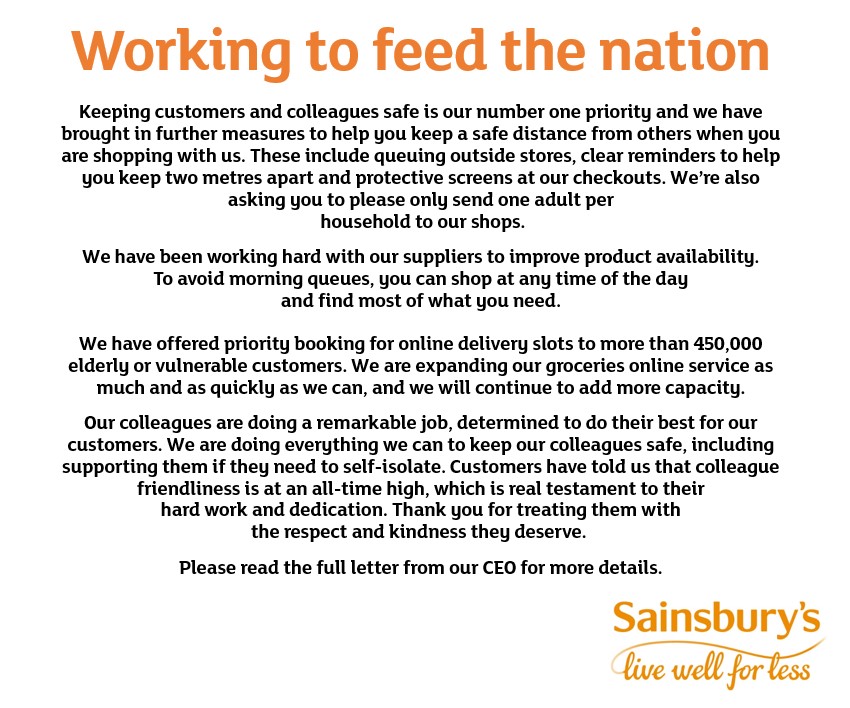 Sainsbury No Home Delivery Slots Sainsbury No Home Delivery Slots