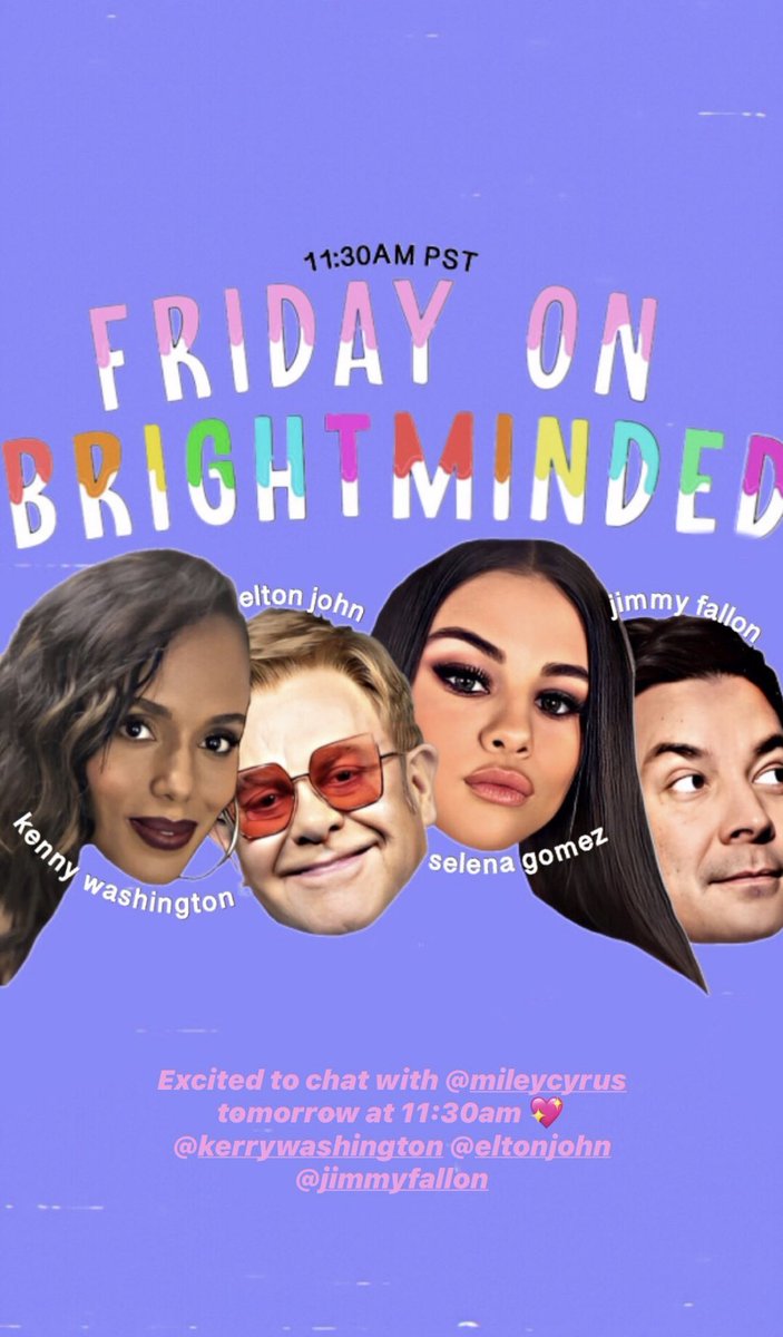 GomezSource's tweet photo. "Excited to chat with @MileyCyrus tomorrow" - Selena via Insta Story https://t.co/PsnO6YbIta