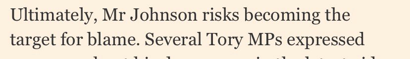 Here it is. The single line in the piece that suggests this has anything to do with PM. Sorry, ‘risks’ being associated with PM