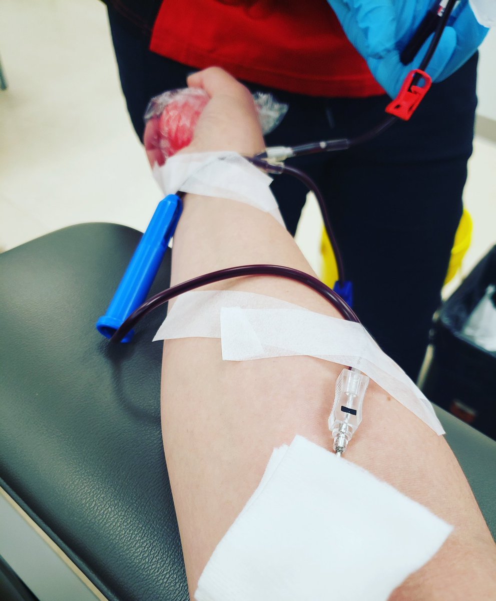 I donated blood today. It was super easy. Lots of social distancing processes in place. ❤
#canadianbloodservices