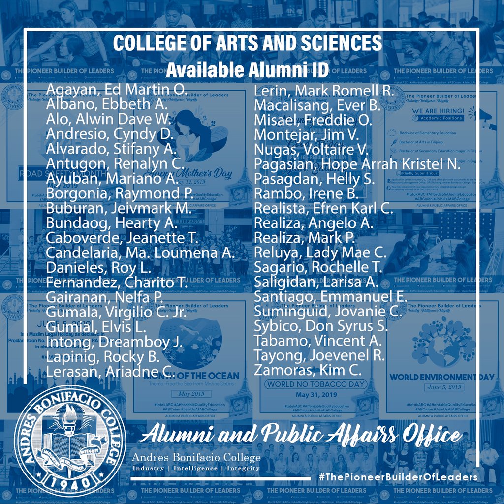 abc_alumni's tweet photo. ABCollege School of Law and CAS available alumni ID https://t.co/zWrYhntqbr