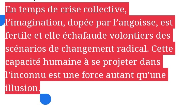 pkervern's tweet image. Contrepoint #screenthoughts sur l&apos;illusion de l&apos;après dans @libe par Boris Gresillon. L&apos;après est il un fantasme ? #jdcjdr @MarieDOLLE