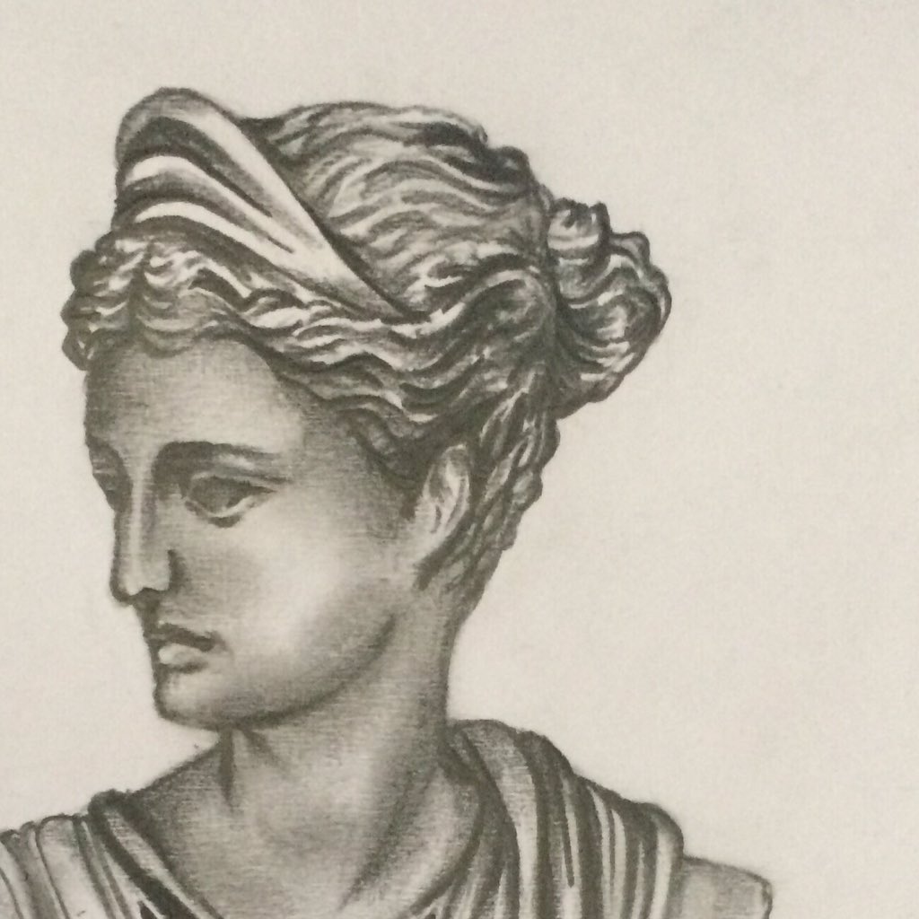 jffrsn_jn's tweet photo. "Artemis"
15cm x 15cm
Charcoal Pencils

Many people believed that Diana is fiercer than Artemis since she's the roman equivalence of the latter or maybe because Romans are the "great imitators"? 🥴

#traditionalart #olympians 
#artph #greekedition #classics #classicstyle https://t.co/AL9FWWHo47