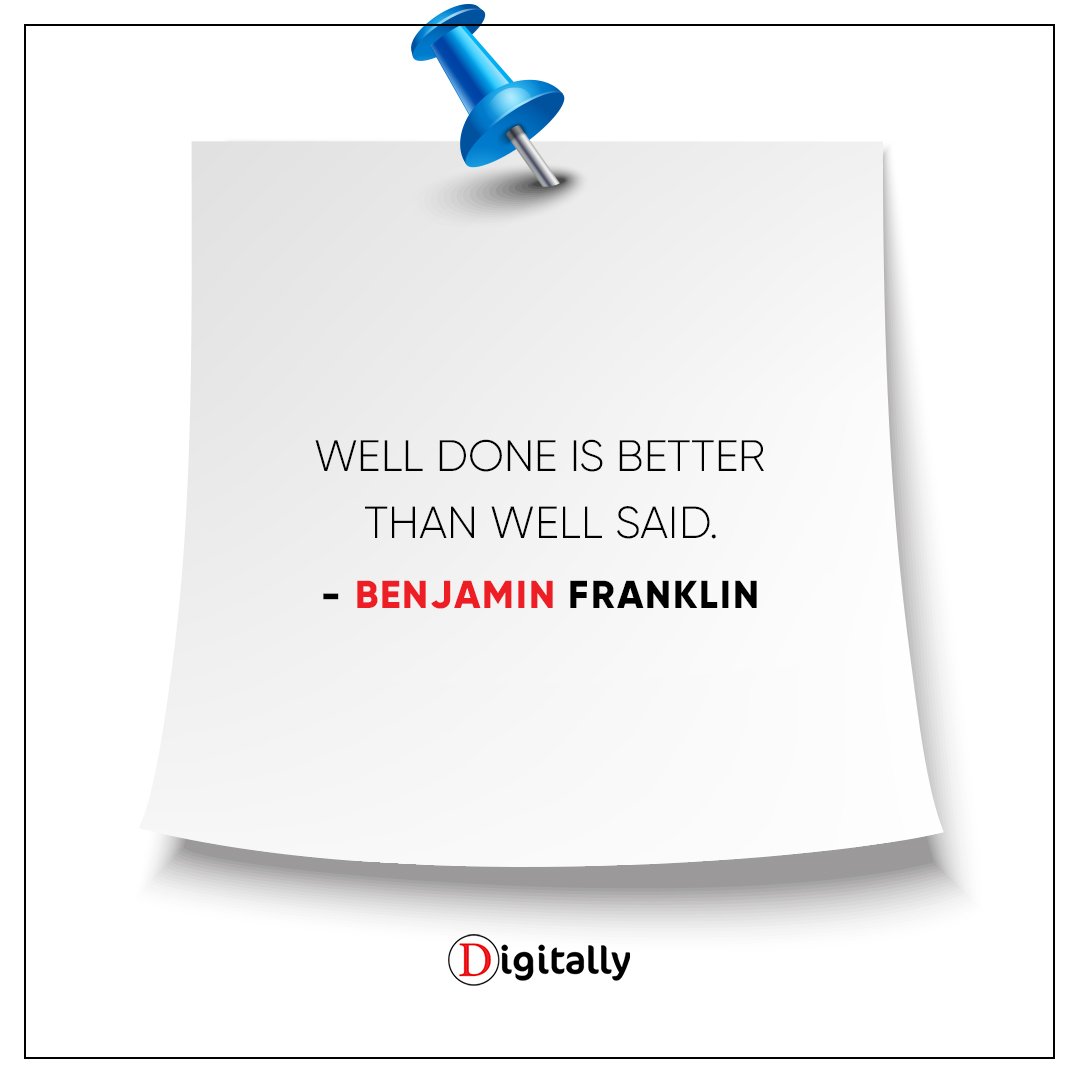 digitallynow's tweet photo. Check Out #FridayMotivation by - #BenjaminFranklin
.
Follow @digitallynow For Successful Life
.
#Motivation #FridayThoughts #Friday #DigitallyMotivation #Action #Digitally https://t.co/R79MCakXQQ