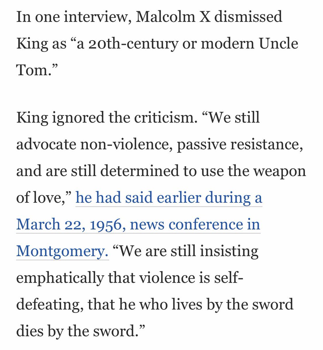 This article seems rather relevant to the discussion surrounding  @AndrewYang since the release of his Op-Ed. Swap out King with Yang and swap Malcom X with the segment of the Asian American community upset with Yang for this. https://www.washingtonpost.com/news/retropolis/wp/2018/01/14/martin-luther-king-jr-met-malcolm-x-just-once-the-photo-still-haunts-us-with-what-was-lost/