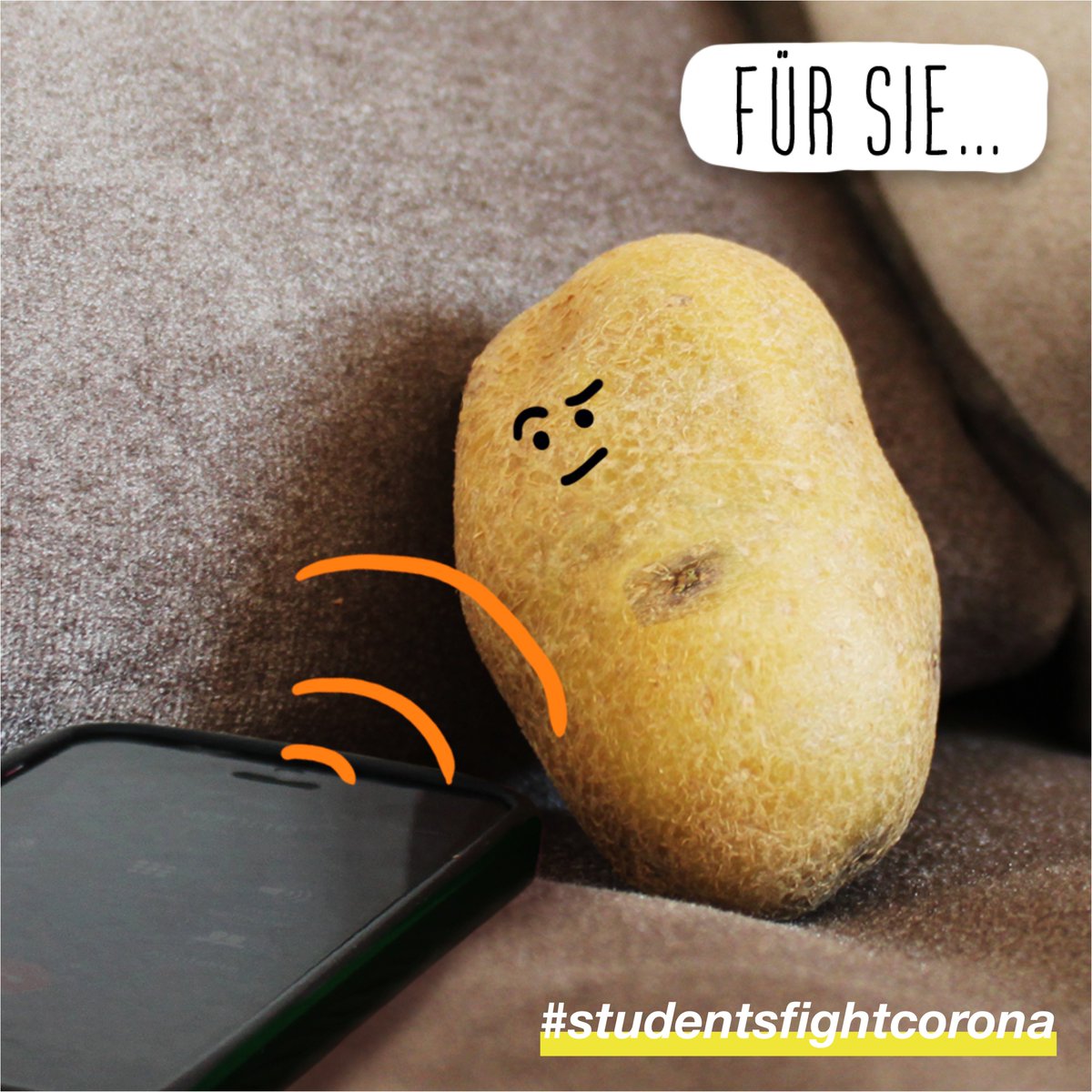 studentsXcorona's tweet photo. Sport in Zeiten des #Coronavirus? Was unmöglich scheint, wird wahr: Mr. Couch Potato findet seine Motivationsquelle. 1/2 

#couchpotato #love #sport #bergsteigen #träume #held #hero #motivation #aftercorona #coronaart #CHvsCOVID19 #studentsfightcorona https://t.co/3hIOg0TpRz