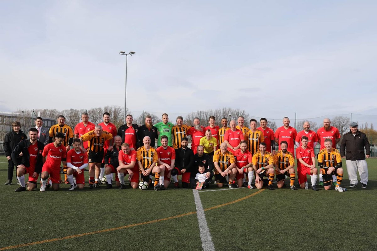 wishhcharity's tweet photo. THANK YOU to @AFCYorkies who raised in incredible £4,000 for @HullHospitals #StrokeWard in memory of @HCOSC_Official legend Peter Skipper. The team organised a charity game v Hull City Legends, thank you to everyone who supported the team to make this donation a reality. https://t.co/ab0y6vYNbm