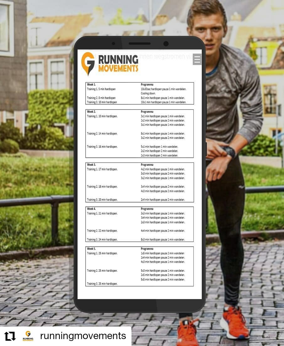 Beginnen met hardlopen met dit trainingsschema
runningmovements.nl/beginnen-met-h…