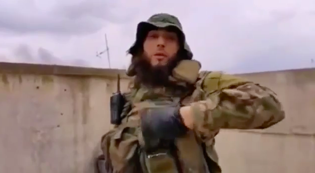 A video recorded in late May shows Abu Sayfullah on a rooftop - literally a grenade's throw away from the advancing Iraqi forces - fighting and speaking to the camera, nearly drowned out by sounds of gunfire around them. 18/23