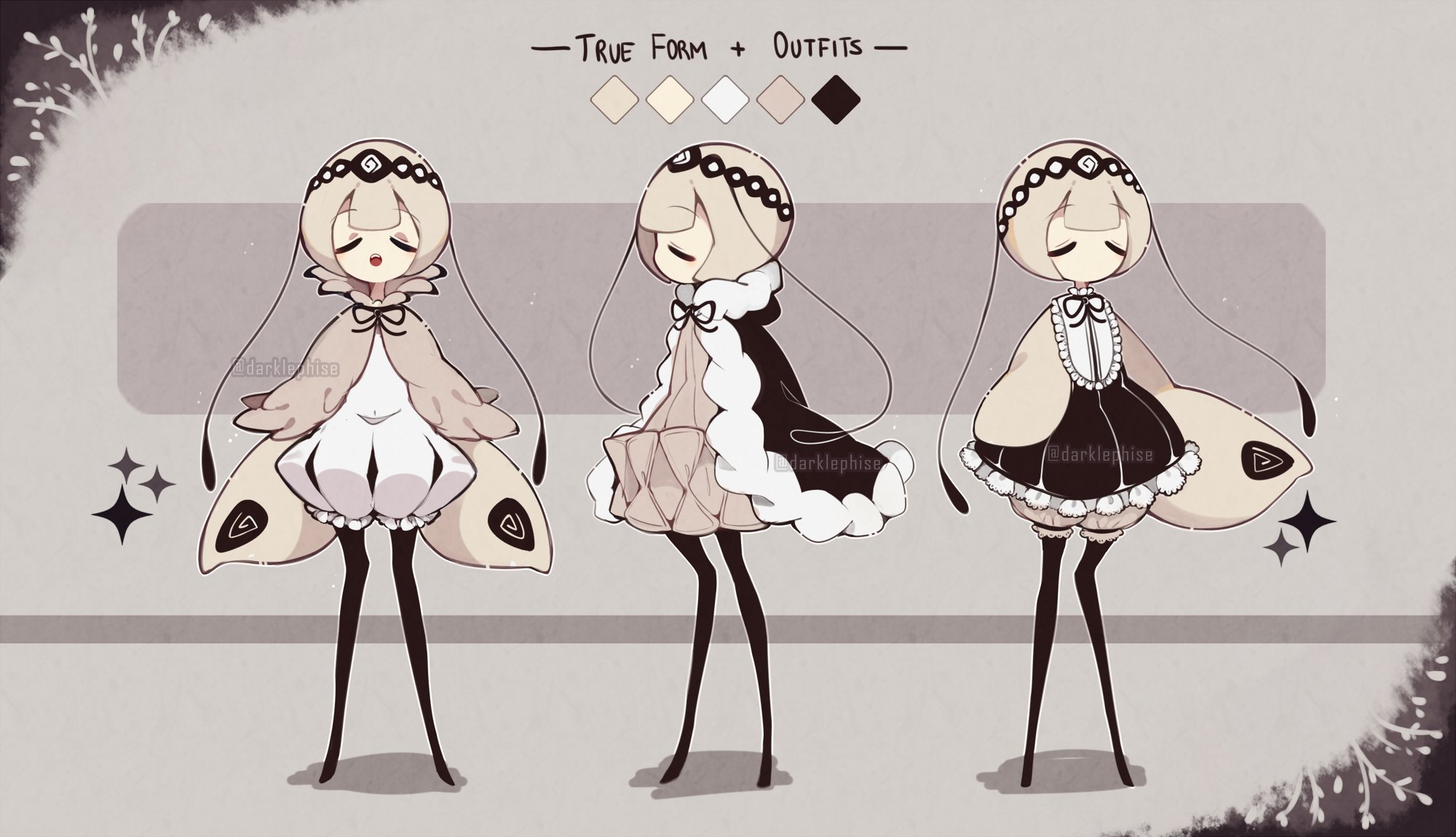 *ˢⁱᵍʰ* ☘️_(´ཀ`」 ∠)_ on Twitter "🖤 I made a moth OC 🤍 https//t.co