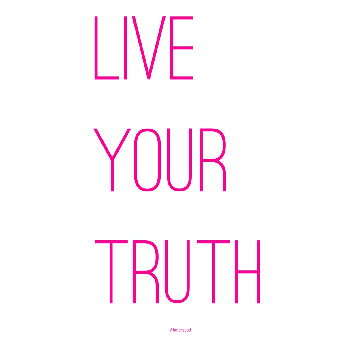 Live your truth. Show yourself compassion by being true to who you are, and encourage others to do the same. Print available online vibeforgood.threadless.com
-
#vibeforgood #truth #quoteoftheday #Motivation #inspiration #FridayThoughts
