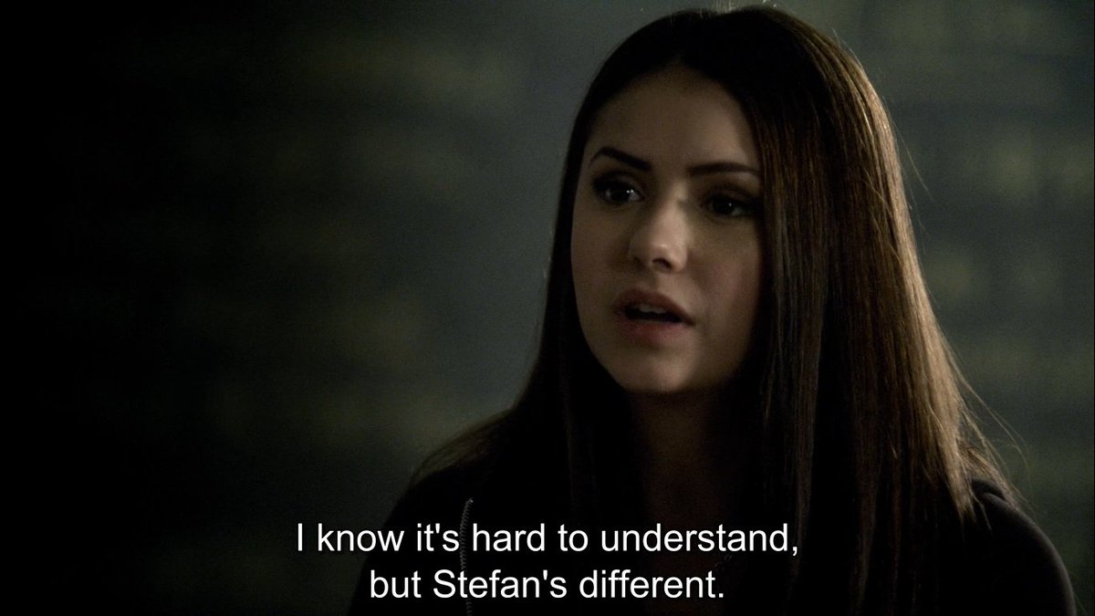 Elena is so fucking stupid. :) I mean, yeah, okay, she doesn't know that Stefan is a reaper. She didn't live through it the way Damon & Lexi did. But he's still craving blood & it's hard for him to control it, come on. And since YOU don't want to turn, you should be careful.