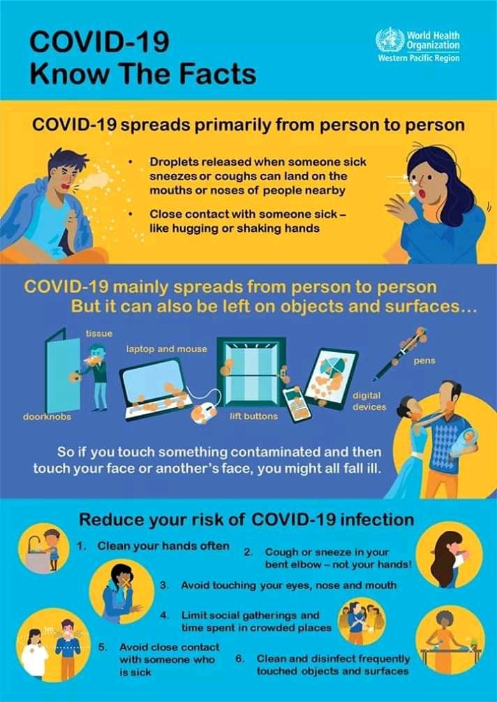 AndPyla's tweet photo. The world is facing an unprecedented challenge with the 𝗖𝗢𝗩𝗜𝗗-𝟭𝟵 Pandemic.
We just can't be indifferent about the situation, it's our collective responsibility to fight this menace.
Please, obseve the 𝗠𝗲𝗮𝘀𝘂𝗿𝗲𝘀 elaborated to combat this global threat. Stay Safe https://t.co/XDpZBp7zT9