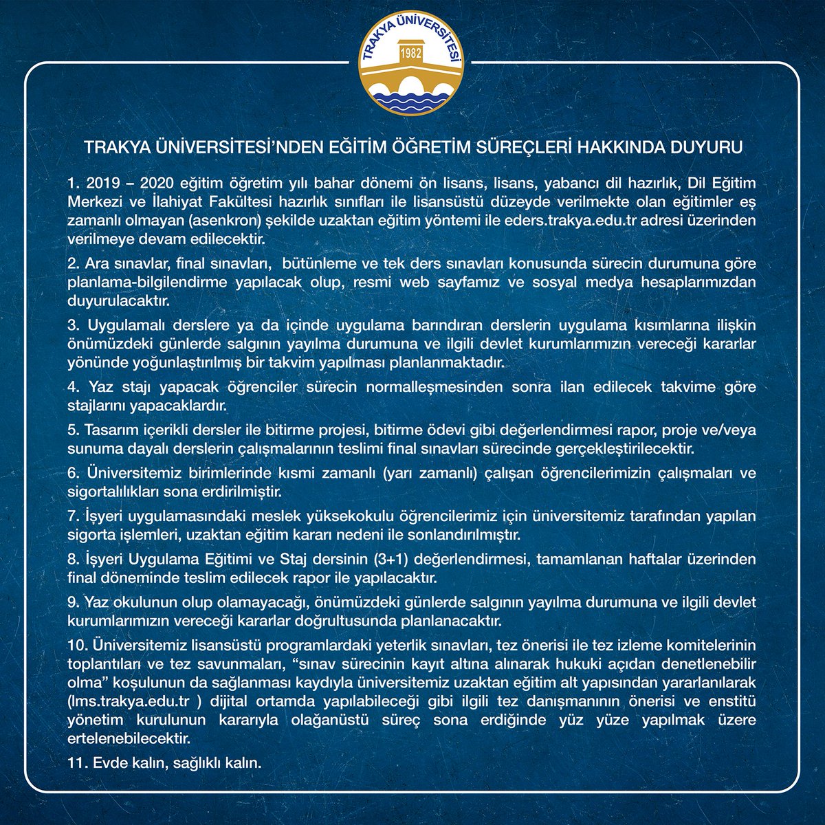 Trakya Üniversitesi (@trakya_univ) on Twitter photo 