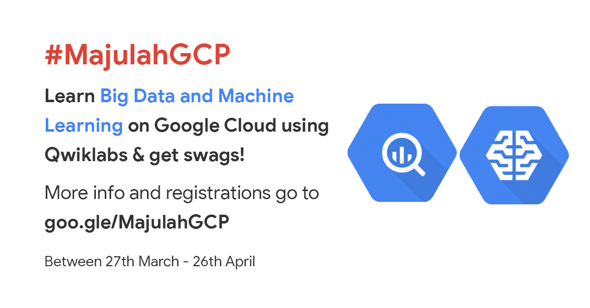 pydatasg's tweet image. Let’s #MajulahGCP!
Here is an opportunity for you to self study Google Cloud Platform technologies and more, receive #MajulahGCP swag by completing quests, and get free access to Coursera Google Cloud specialisations.
RSVP:
goo.gle/MajulahGCP
@GoogleCloud_SG