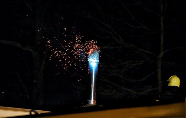 Schoorsteenbrand in Oisterwijk. &lt;Klik en lees eerst!.