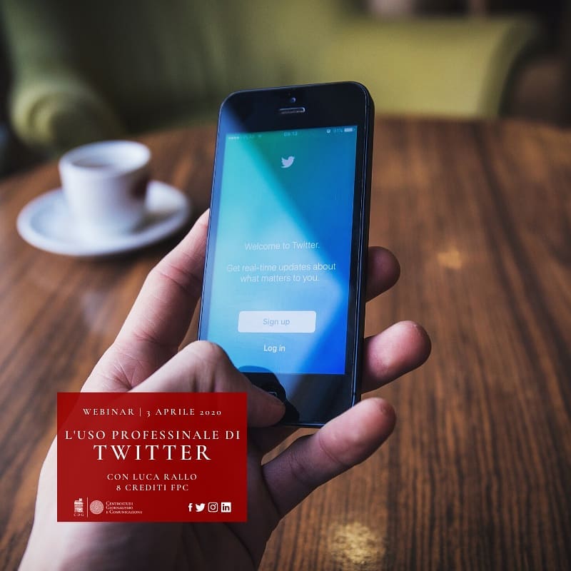 lucarallo's tweet photo. Dalle 9:30 online con il webinar organizzato dal @CentrostudiRoma "L’uso professionale di Twitter per giornalisti e comunicatori"

Seguite la giornata ed i tweet dei partecipanti con questi questi hashtag #IlCentroStudi #TwitterMarketing 

#3aprile #formazione #iorestoacasa https://t.co/p8J22IcSiU