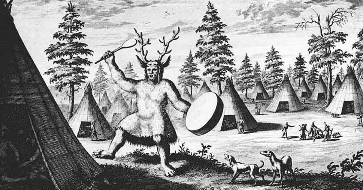 The interpretation as part of the costume of shamans is very much based on historic analogies. Here is the earliest known western depiction of a Siberian shaman wearing a similar headdress, by Nicholaes Witsen (17th century, public domain).