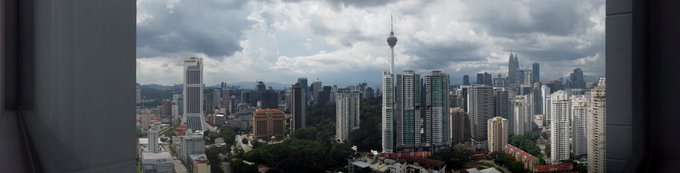 2 pic. #COVID2019 Despite the difficult things, #KualaLumpur's capital, light, remains beautiful.  From