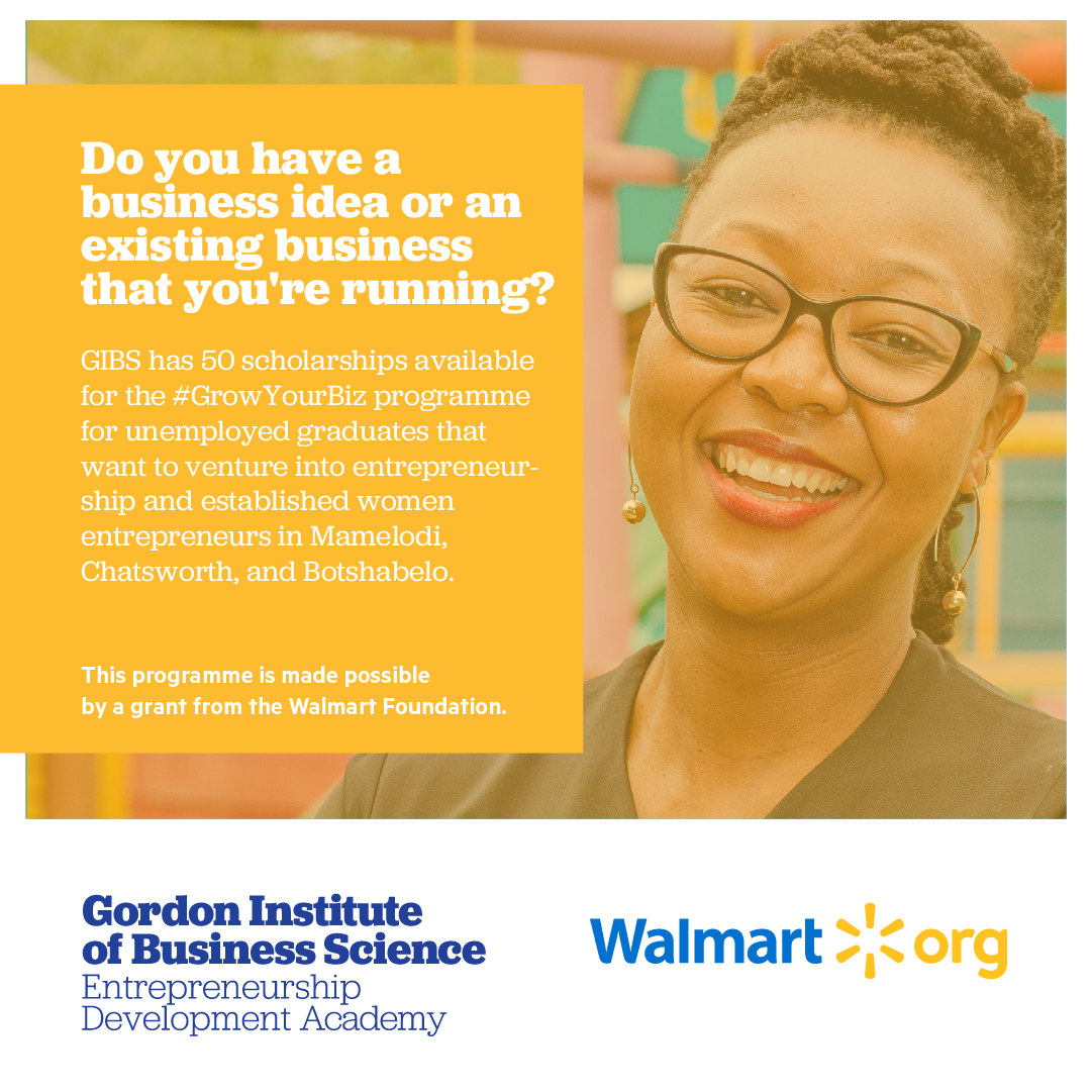 GIBSAcademy's tweet photo. We still have scholarships available for our #GrowYourBiz programme in Botshabelo, Mamelodi & Chatsworth.
This free, 8-month programme will begin in June (pending COVID-19 updates).
#TownshipEntrepreneur #EntrepreneurshipProgramme https://t.co/KjqOpLFsOT