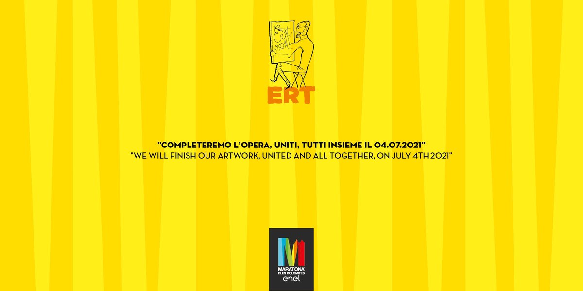 mdolomites's tweet photo. #mdd34 #ert 
We will finish our artwork, united and all together, on July 4th 2021
https://t.co/66m3DPjUFu https://t.co/HaqmYELyJ1