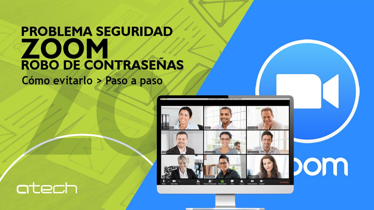 Atech_Malaga's tweet photo. ¿Sabes cómo protegerte de la vulnerabilidad de 🎥 #ZOOM que puede poner en riesgo nuestras contraseñas de #Windows?

📝 Te lo explicamos todo en nuestro blog.
👉 https://t.co/CoYR7eRo9P https://t.co/An4H1GtBt0
