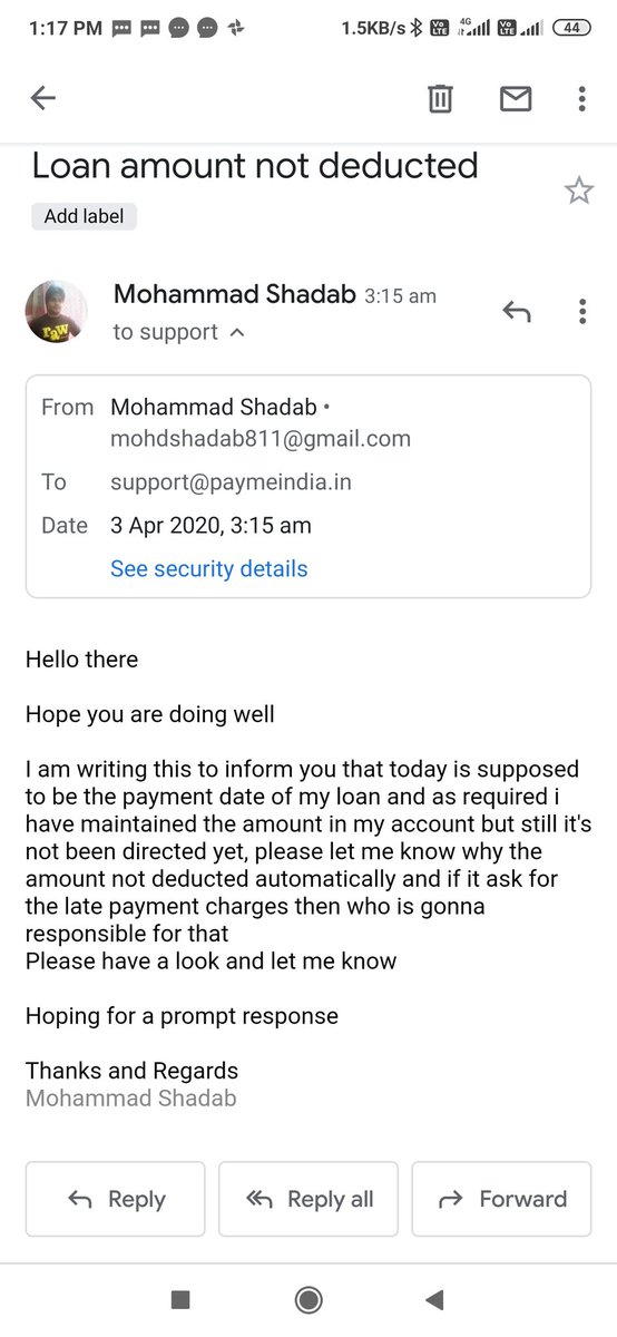 MhoammadS's tweet photo. @PayMeIndia What a pity
Don't know how your team is working and what the hell is wrong in your, yesterday is the repayment date of the loan amount that i have take from your app and waiting for the deduction but not your system and your team has initiated the payment and today i got fine https://t.co/c07bwFKZYA